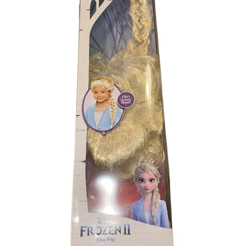Frozen II Elsa Wig blonde braid wig Disney Princess halloween Costume - Picture 1 of 9